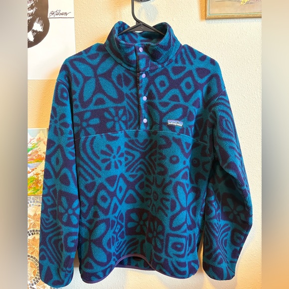 Vintage 90s Aztec Patagonia Synchilla - Picture 1 of 5